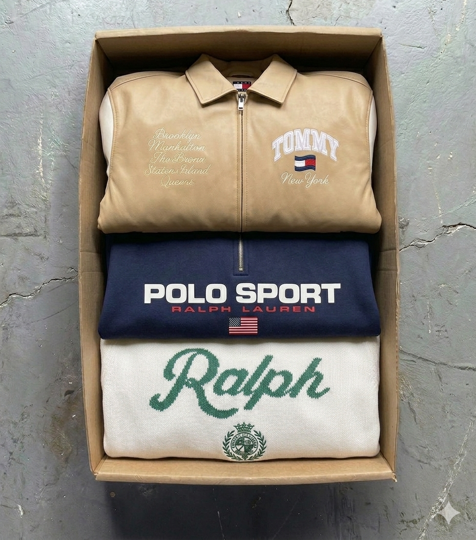 3 PIECES MYSTERY BOX - RALPH LAUREN AND TOMMY HILFIGER