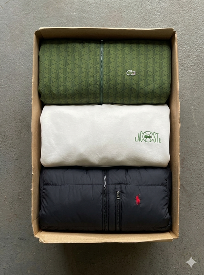 3 PIECES MYSTERY BOX - RALPH LAUREN AND LACOSTE
