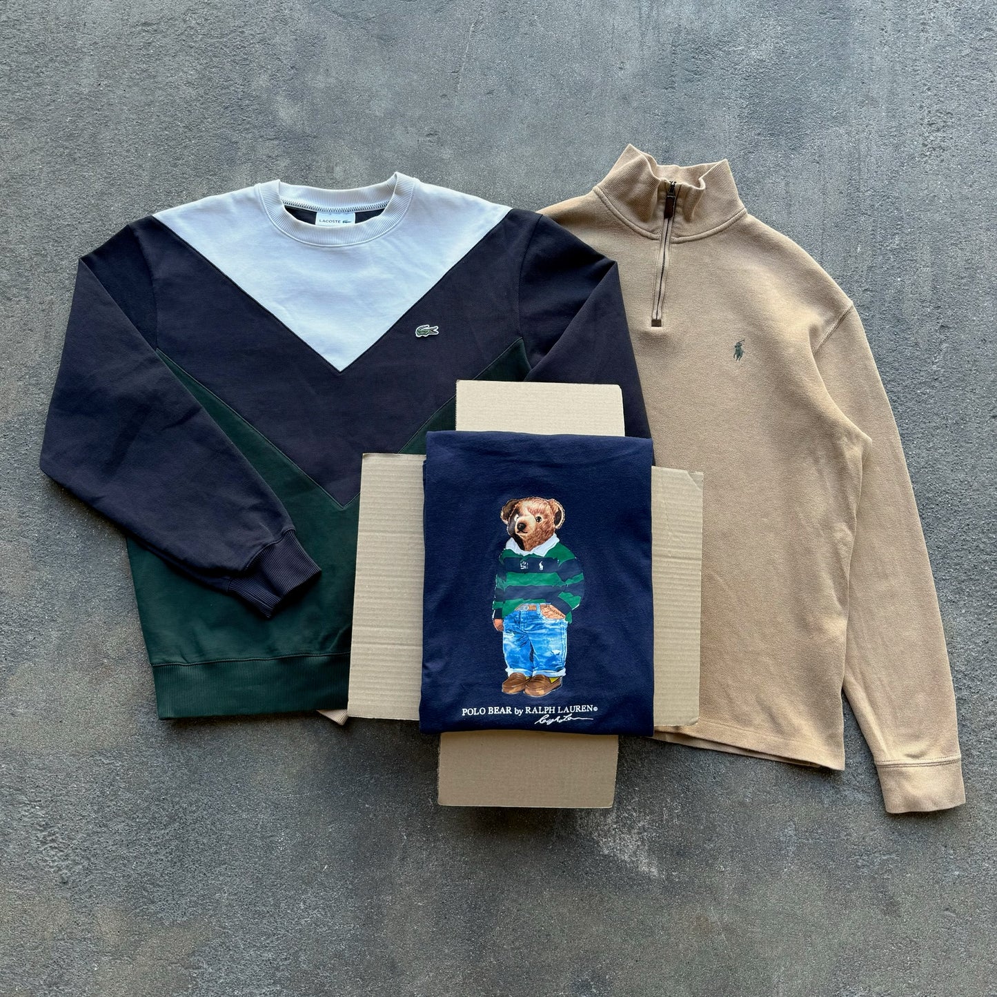 RALPH LAUREN ET LACOSTE - 3 PIECES MYSTERY BOX