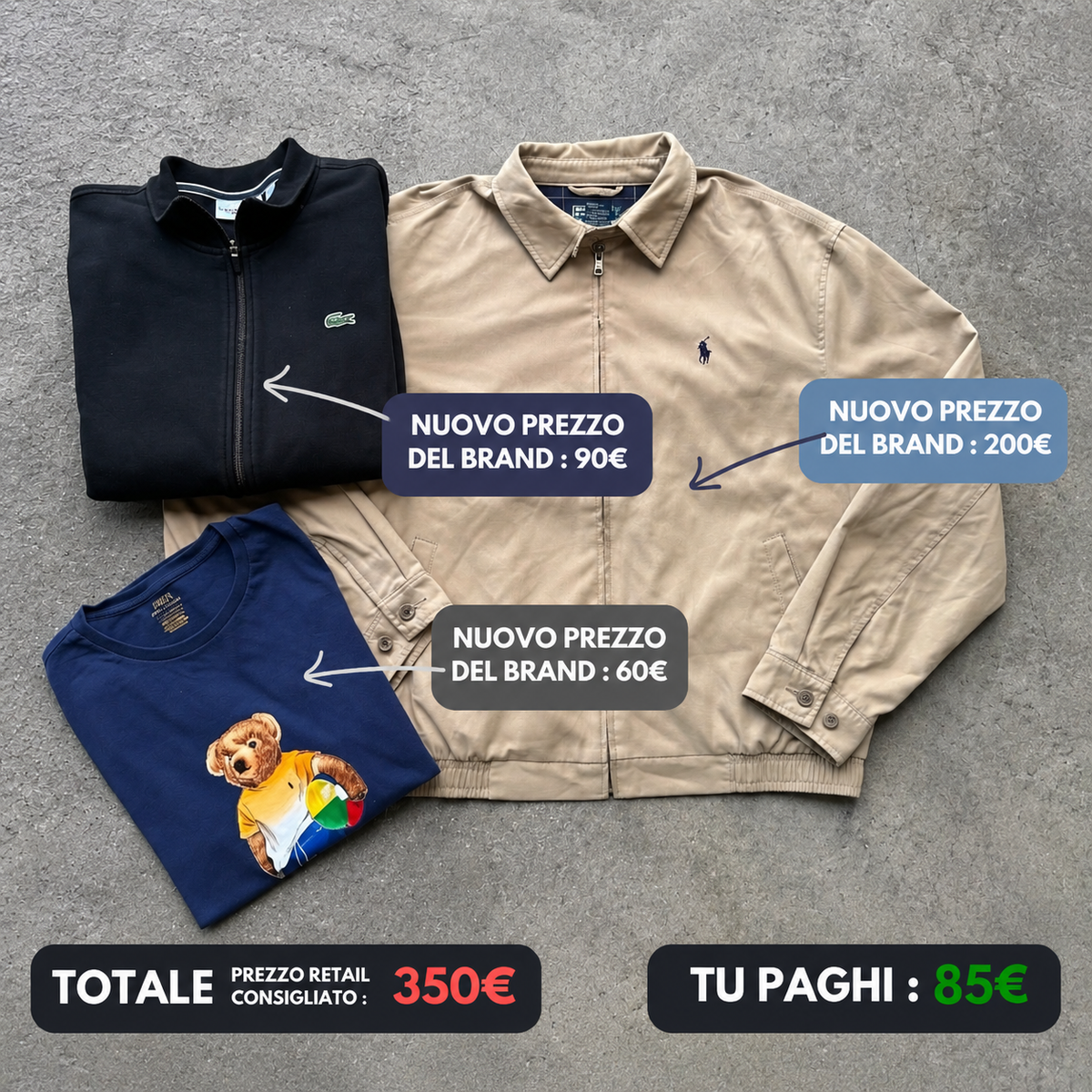 RALPH LAUREN & LACOSTE - 3-TEILIGE MYSTERY BOX