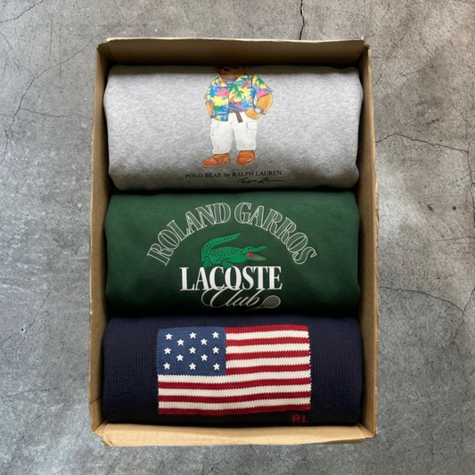 RALPH LAUREN ET LACOSTE - 3 PIECES MYSTERY BOX